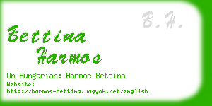 bettina harmos business card